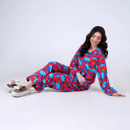 RED CHERRY HEARTS PJ SET