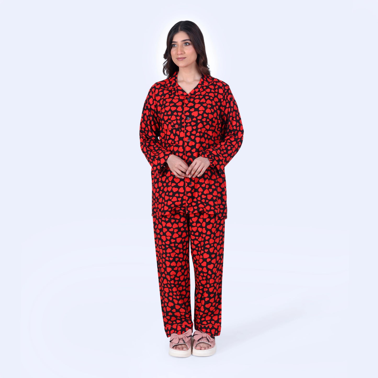 RED HEARTS PJ SET