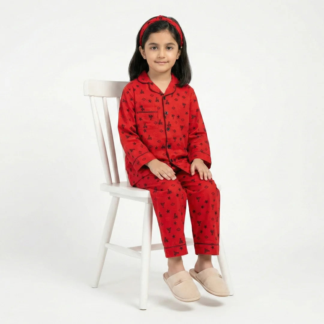 RED INFINITY KIDS PJ SET