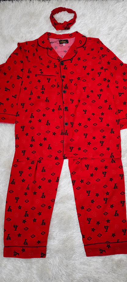 RED INFINITY KIDS PJ SET