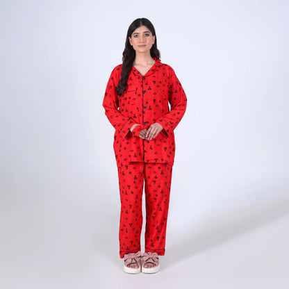 RED INFINITY PJ SET