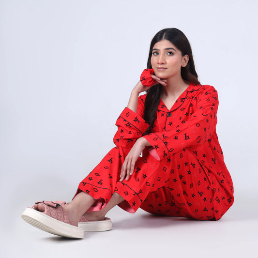 RED INFINITY PJ SET