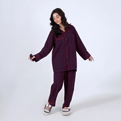 RED PRETTY PJ SET