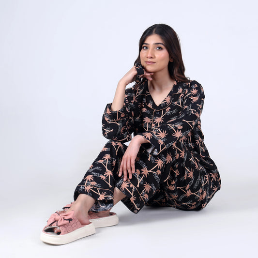 TROPICAL BEIGE PJ SET