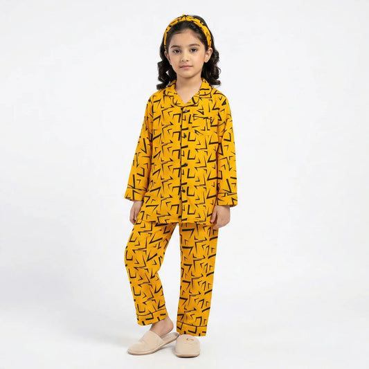 YELLOW SHARP KIDS PJ SET