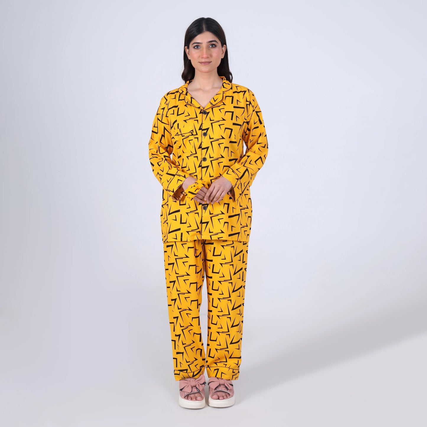 YELLOW SHARP PJ SET