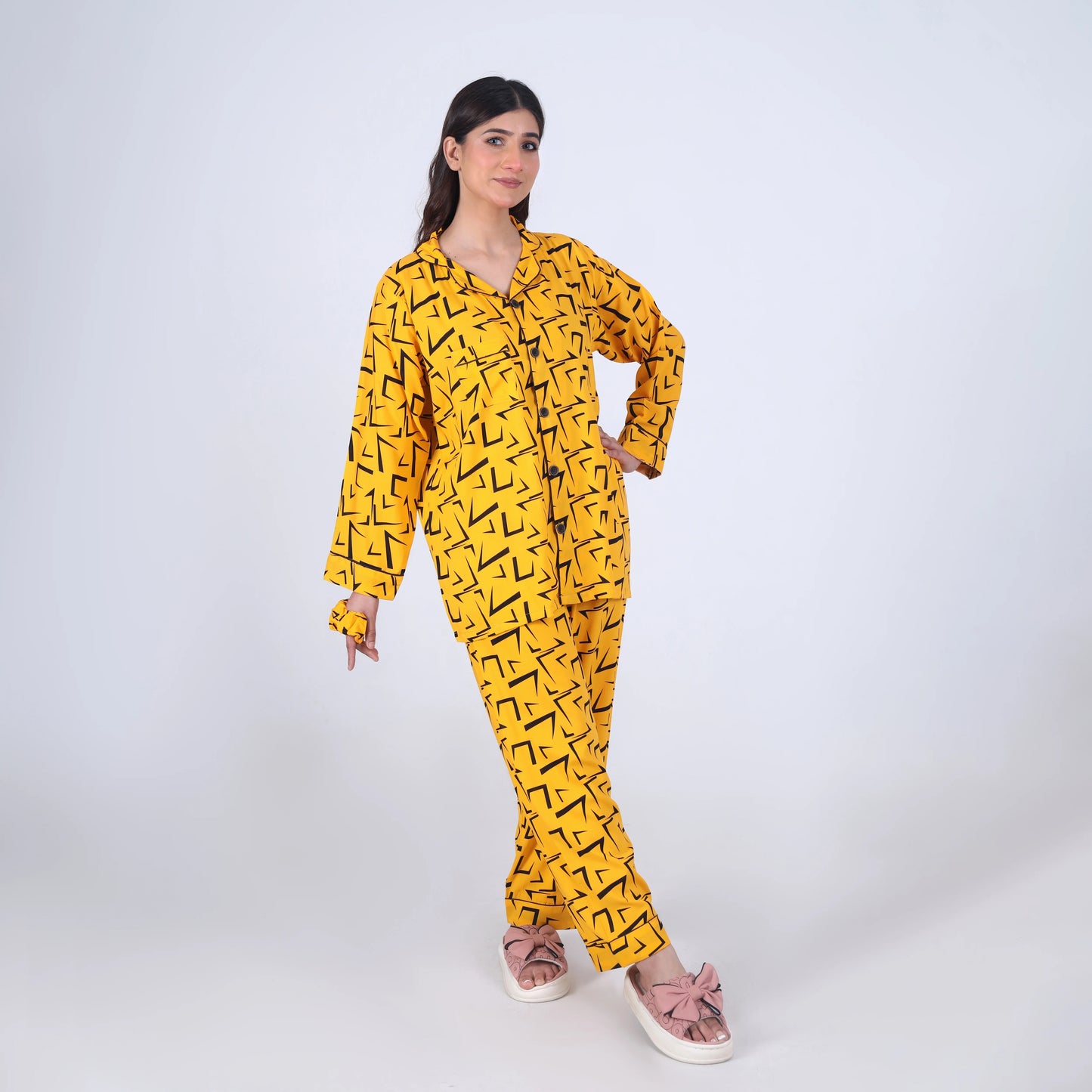 YELLOW SHARP PJ SET