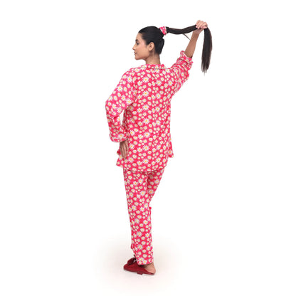 FLORAL PINK PJ SET